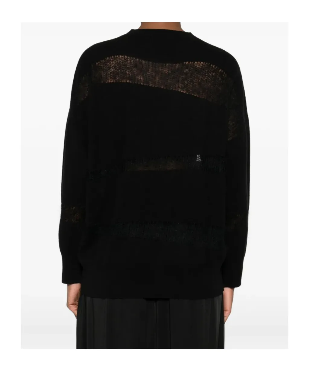 Mesh-Panel Sweater