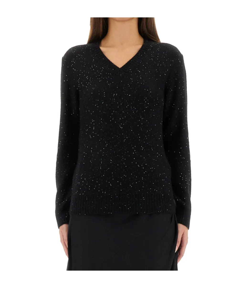 V-Neck Embellished Sweater