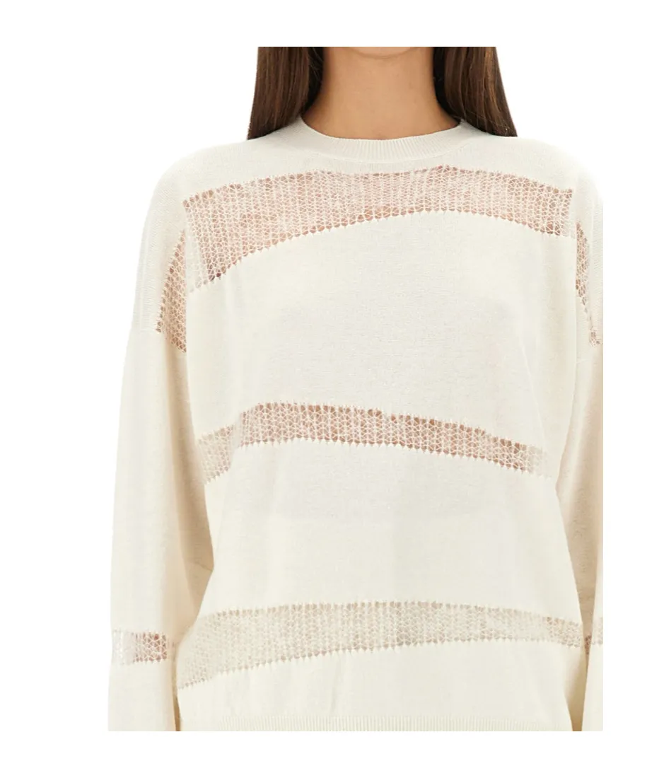 Striped Crew-Neck Sweater