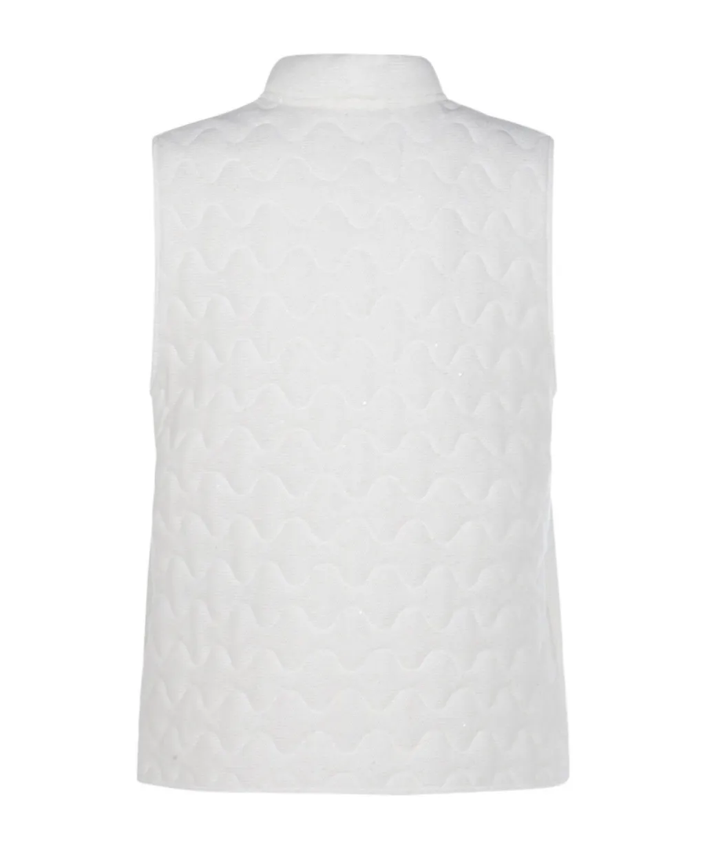 Quilted-Pattern Sleeveless Gilet