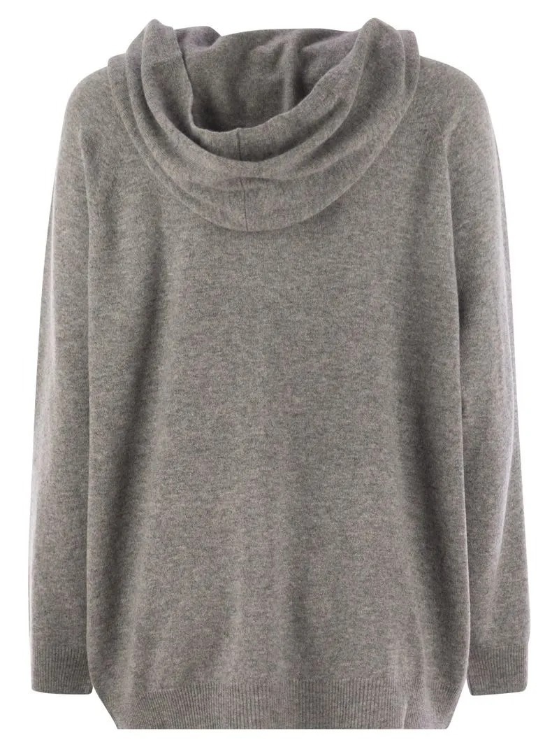 Long-Sleeved Ribbed Hoodie
