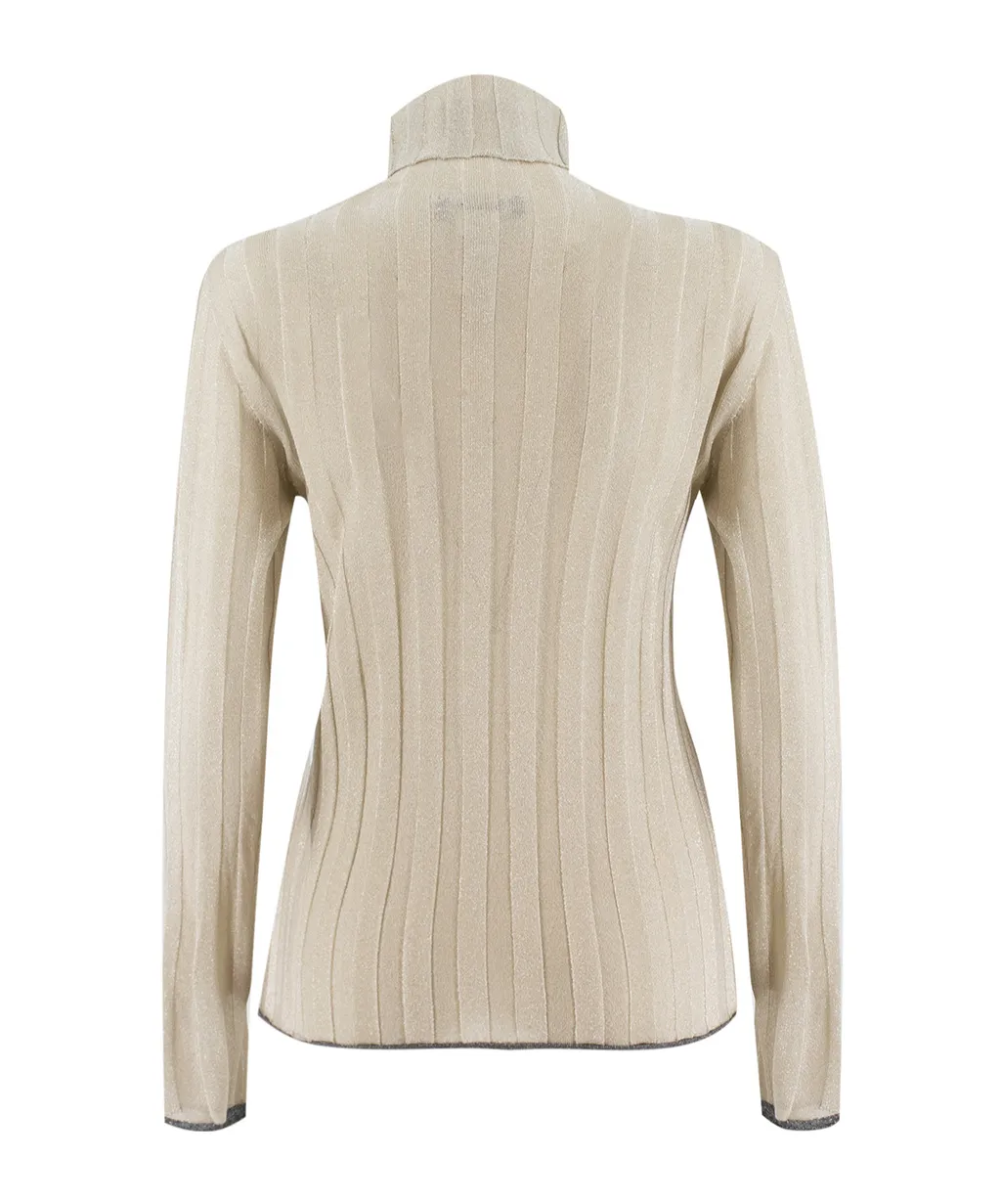 Lurex Turtleneck Jumper