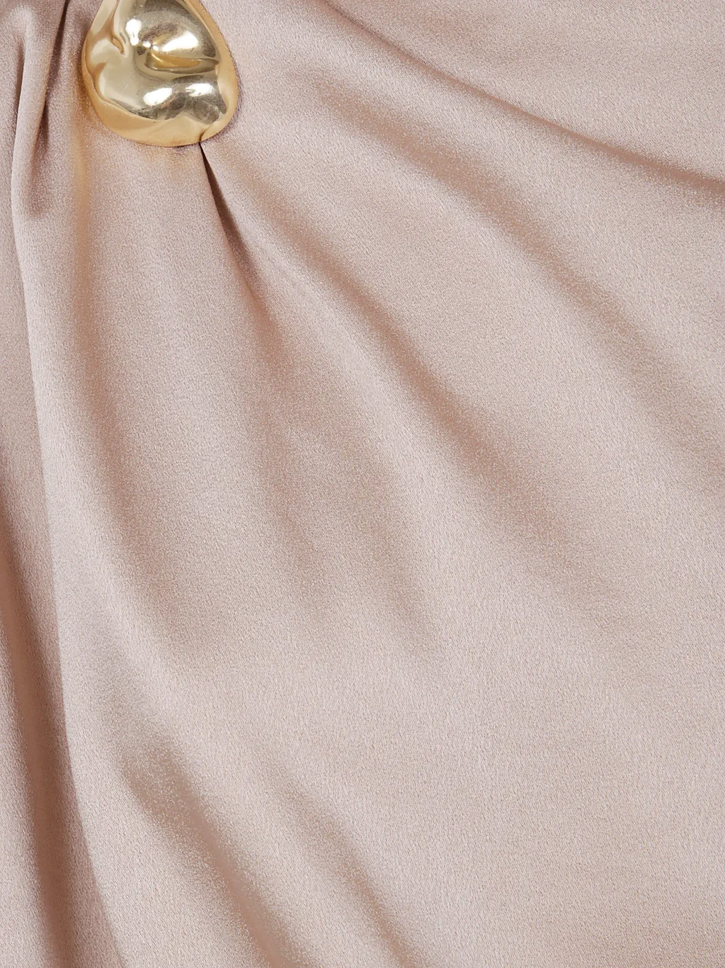 Satin Draped Embellished Blouse
