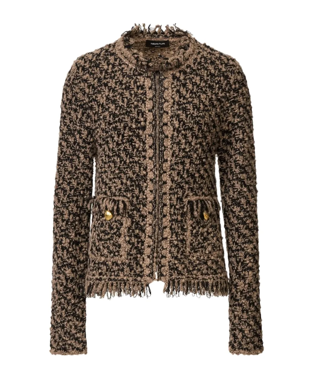 Fringed Tweed Jacket