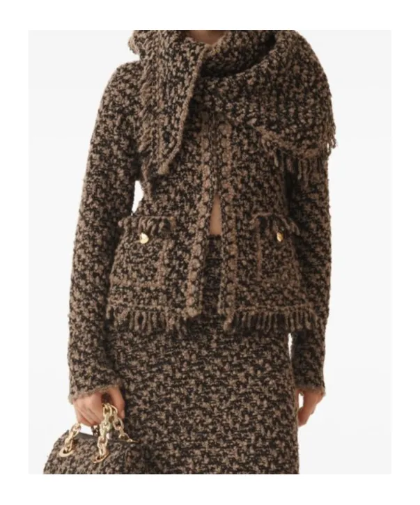 Fringed Tweed Jacket