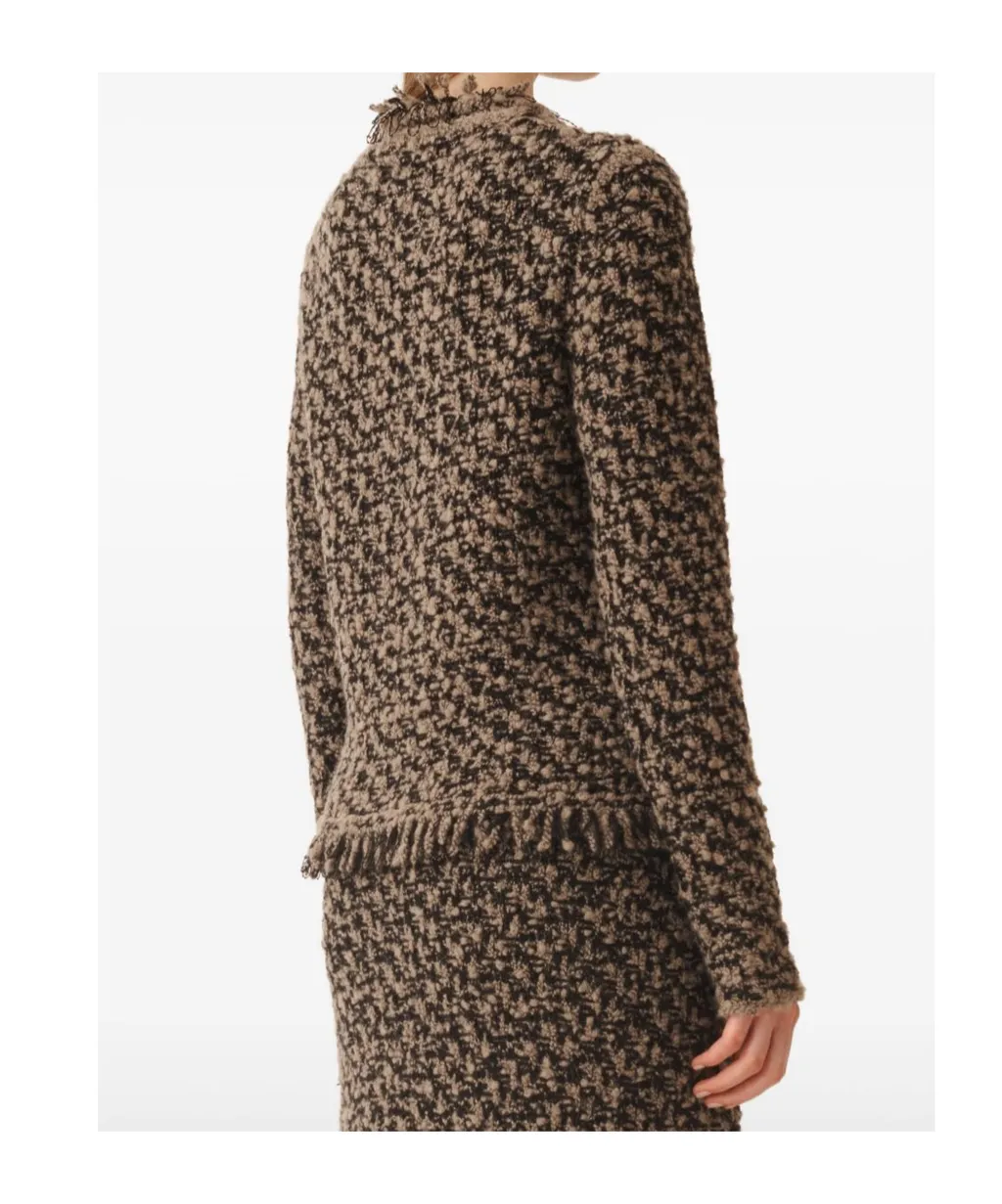 Fringed Tweed Jacket