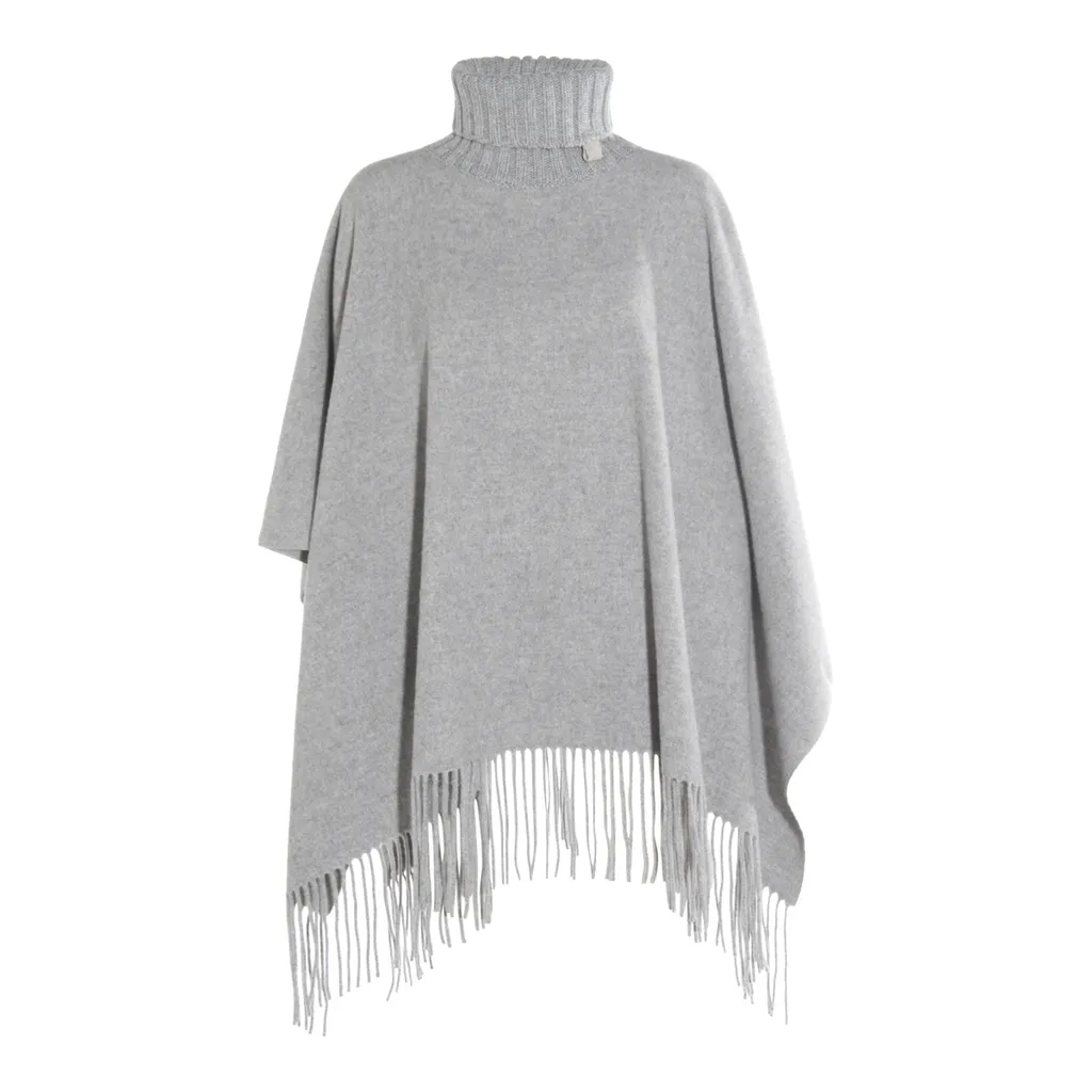 Fringed Hem Cape