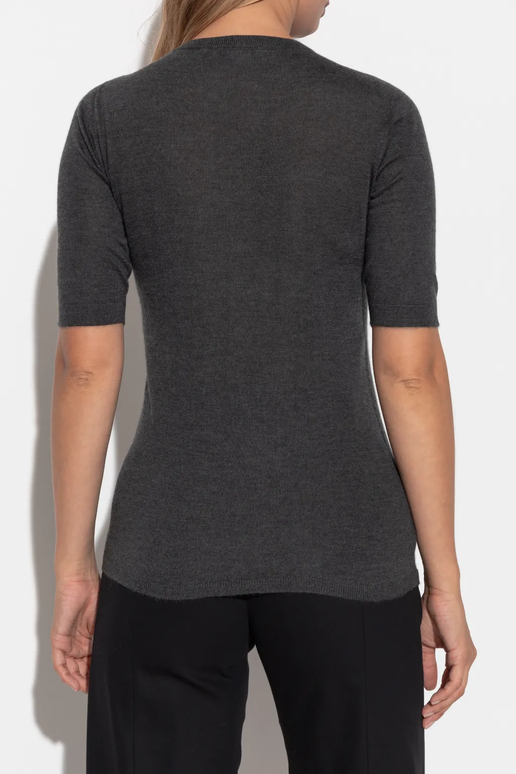 Short-Sleeved Knitted Sweater