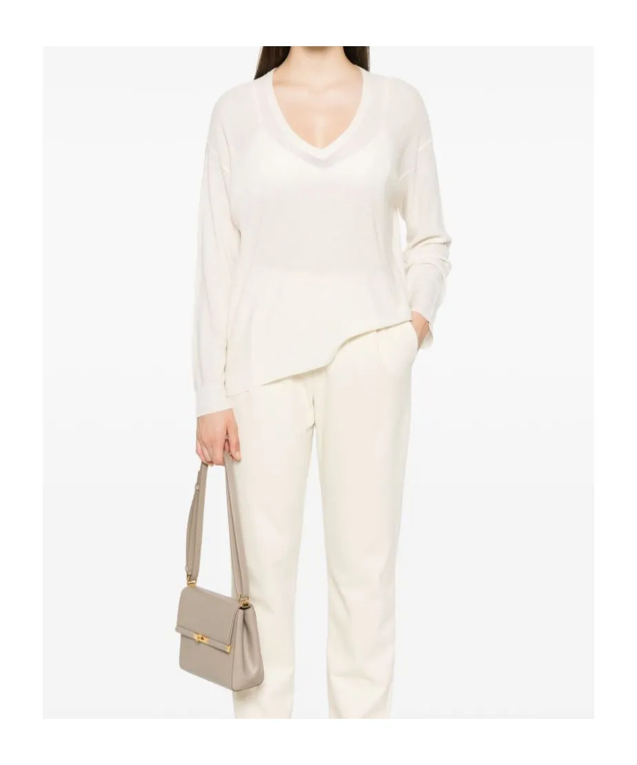Sequin Embellished V-Neck Jumper