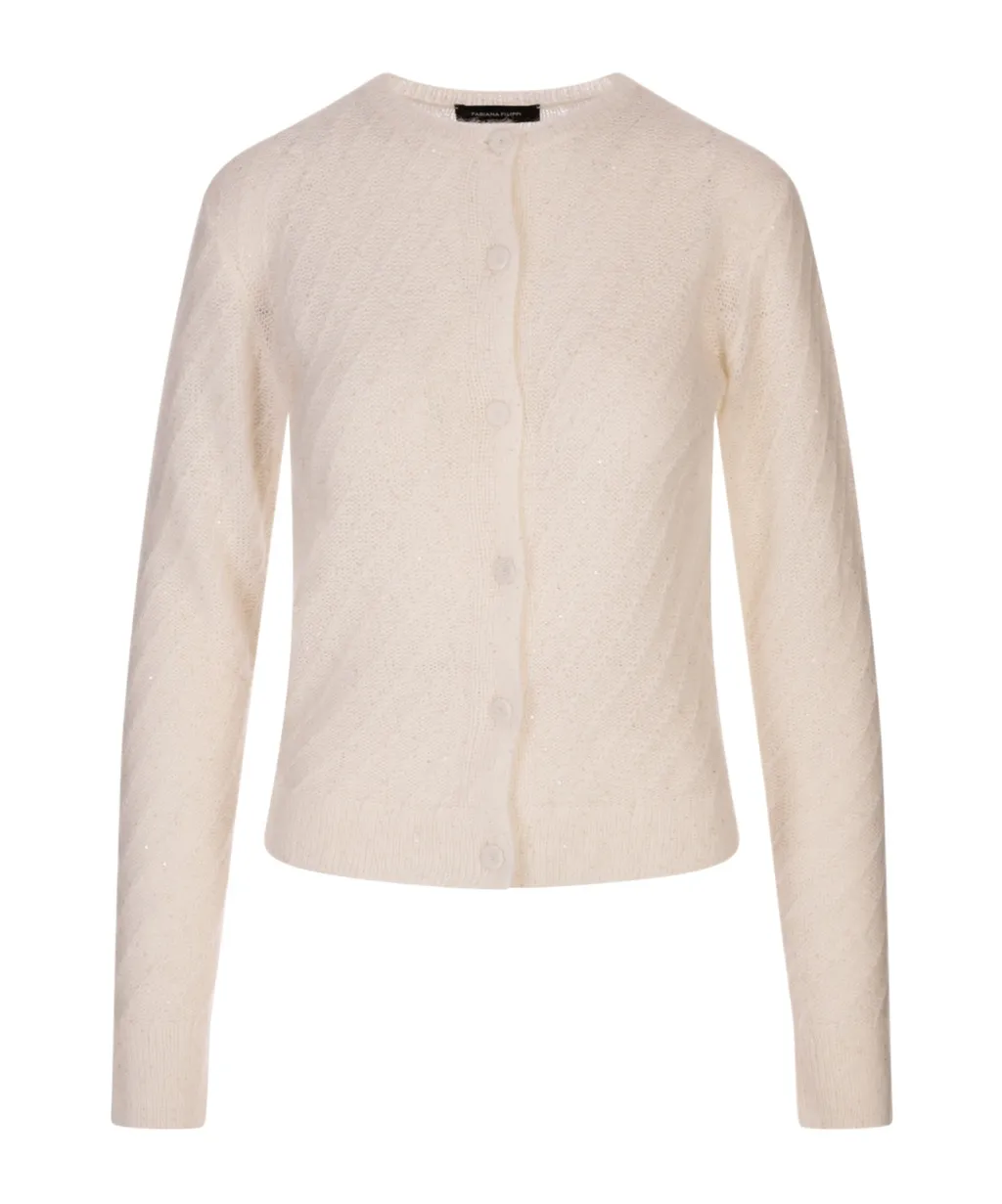 Long-Sleeved Knitted Cardigan