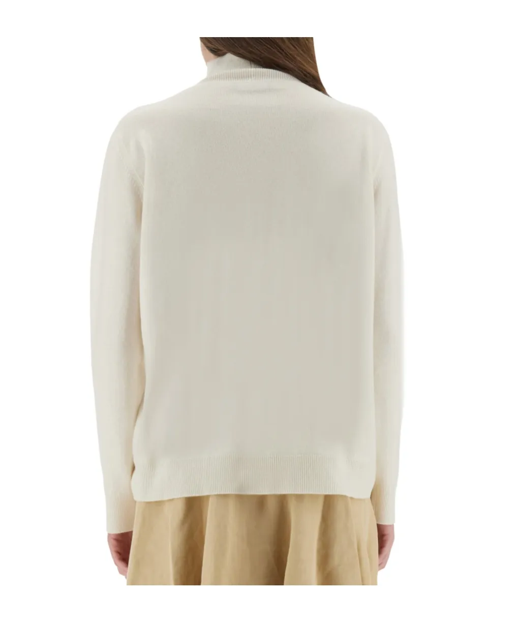 Turtleneck Button-Detailed Jumper