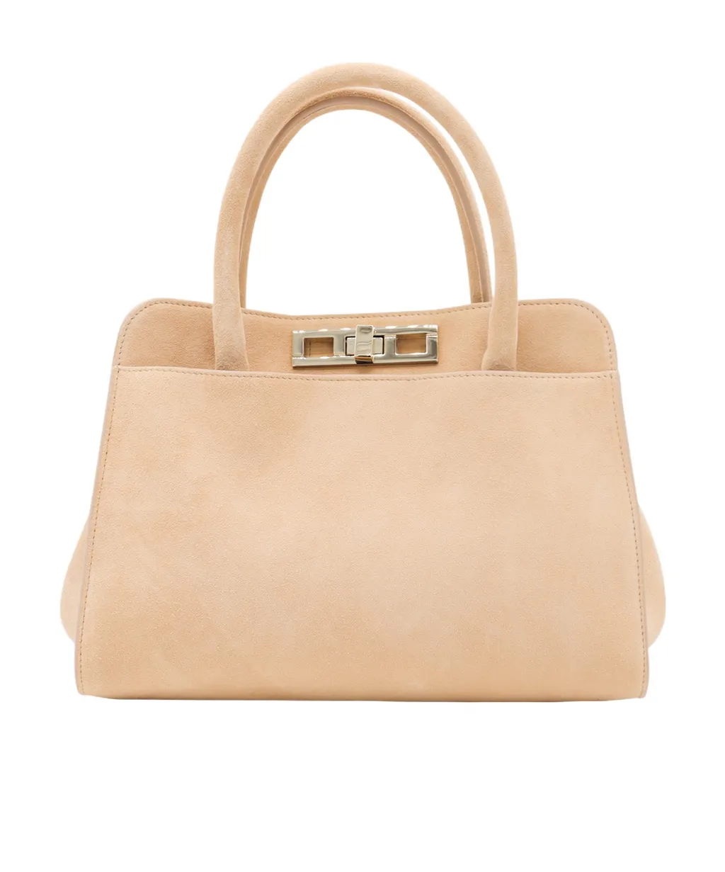 Logo Embossed Tote Bag