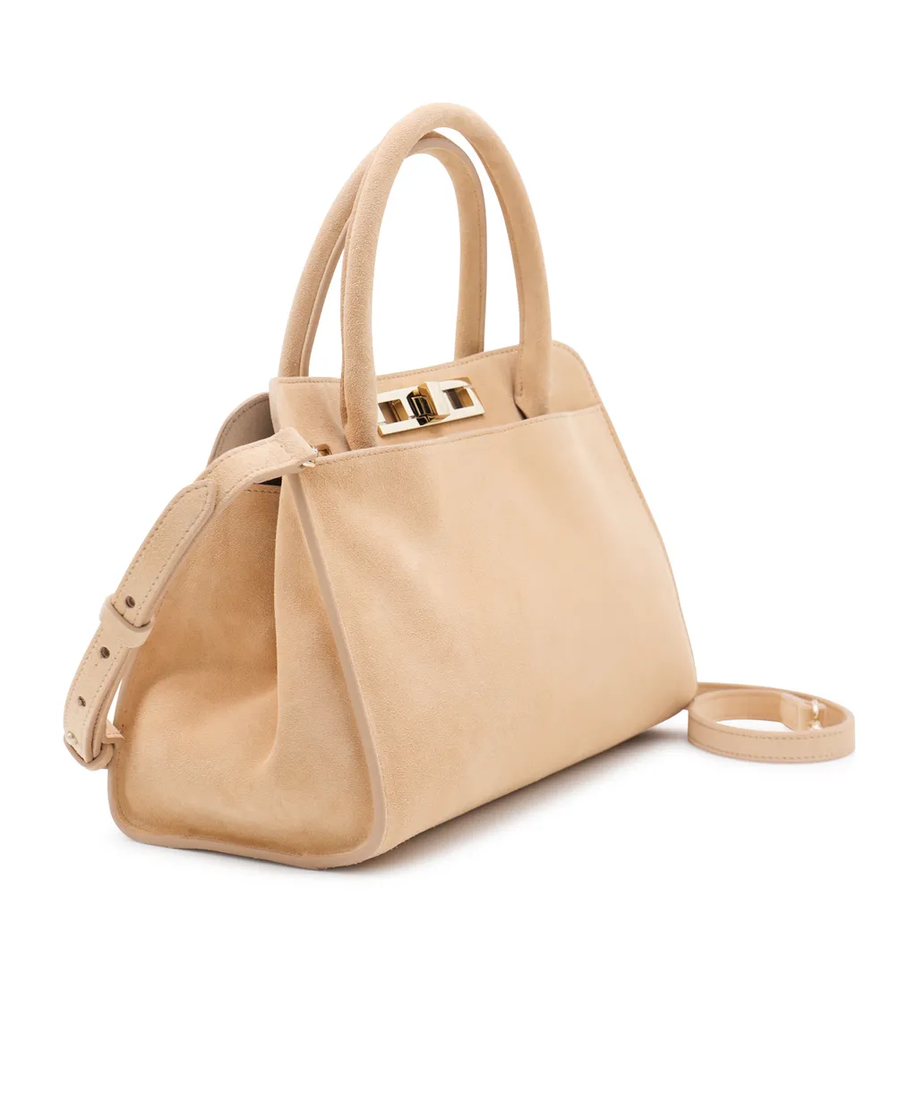 Logo Embossed Tote Bag