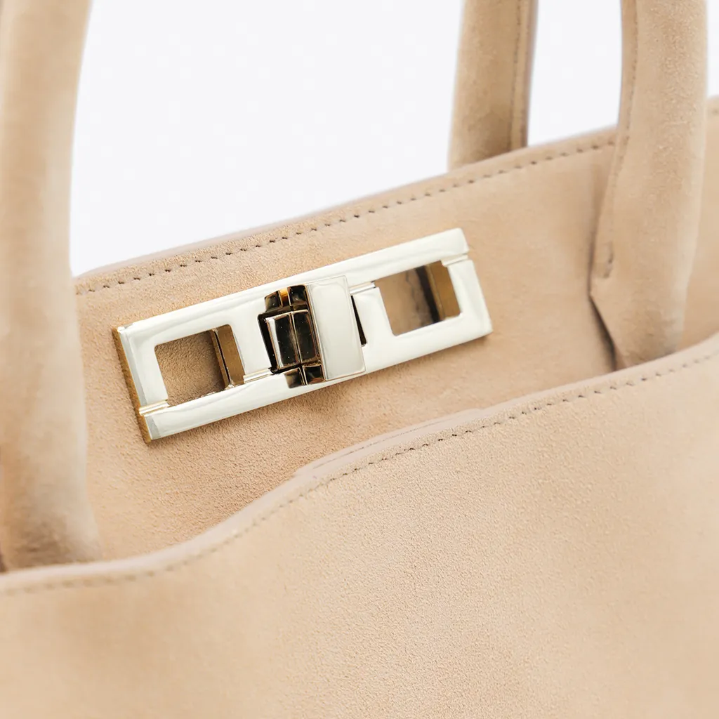 Logo Embossed Tote Bag