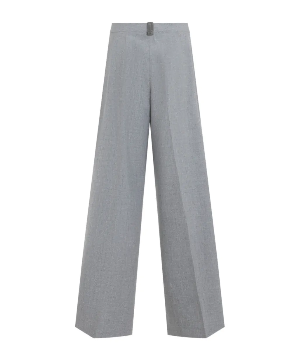 High-Waisted Casual Pants