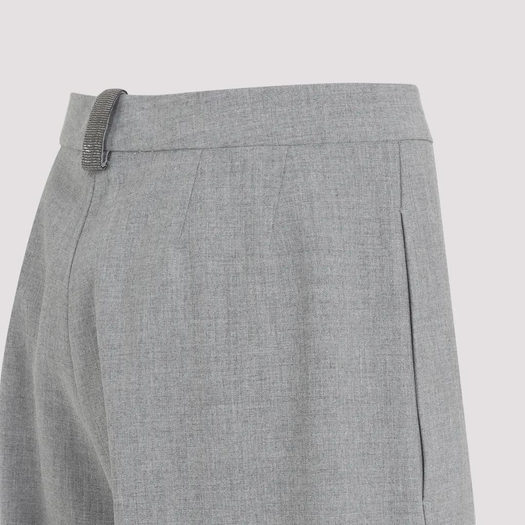 High-Waisted Casual Pants