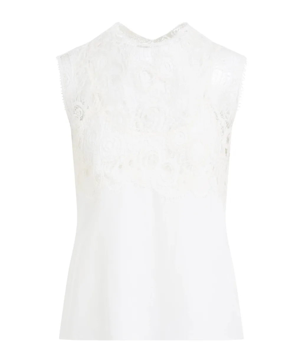Lace Sleeveless Blouse