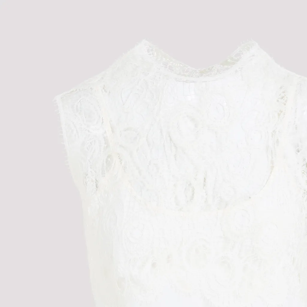 Lace Sleeveless Blouse