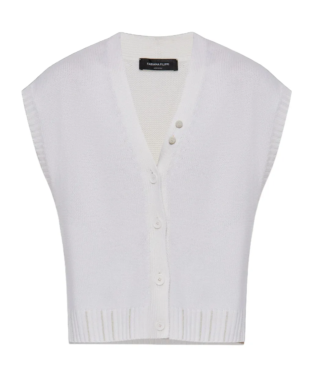 V-Neck Knitted Cardigan