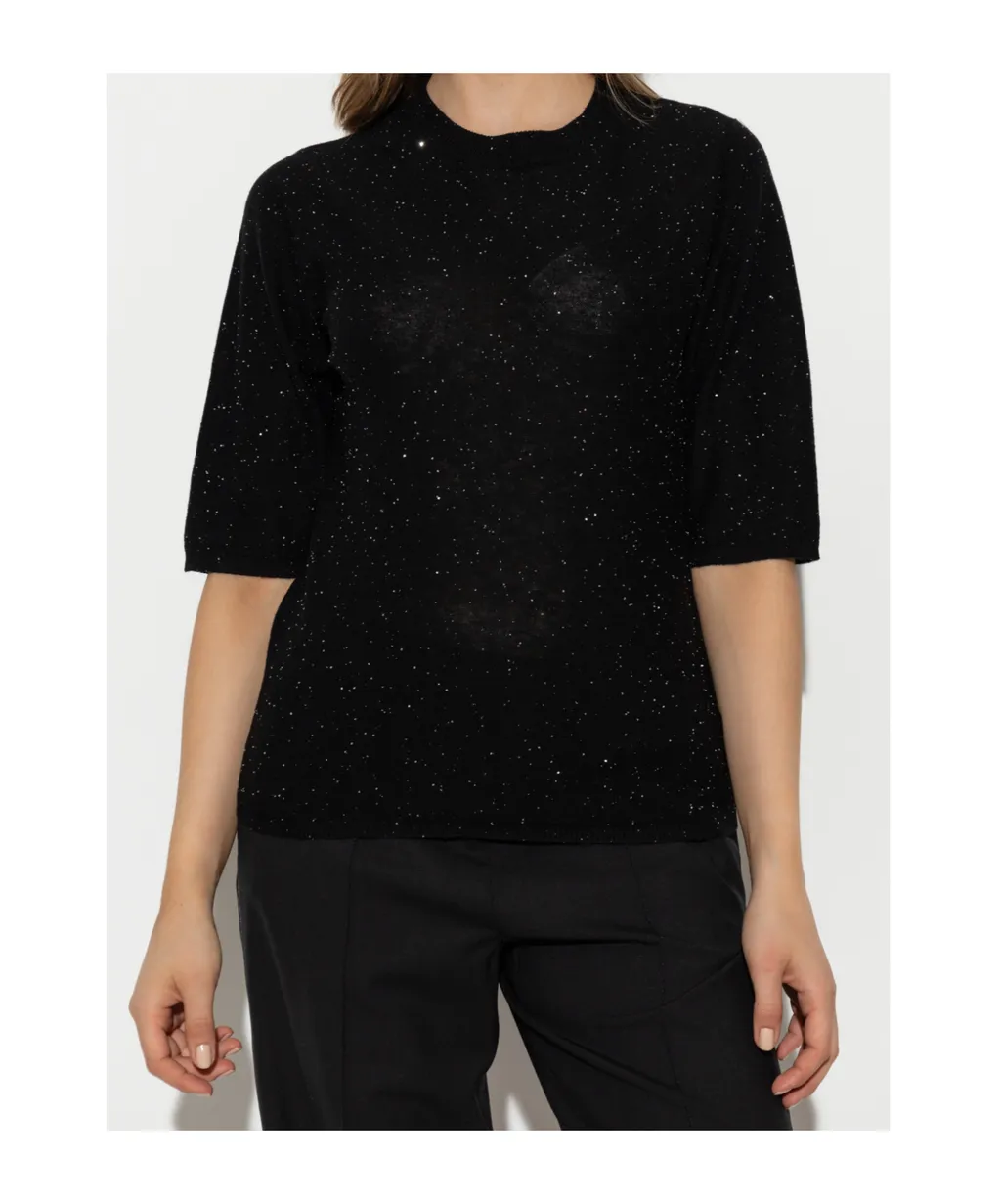 Sequin Embellished Knitted Sweater