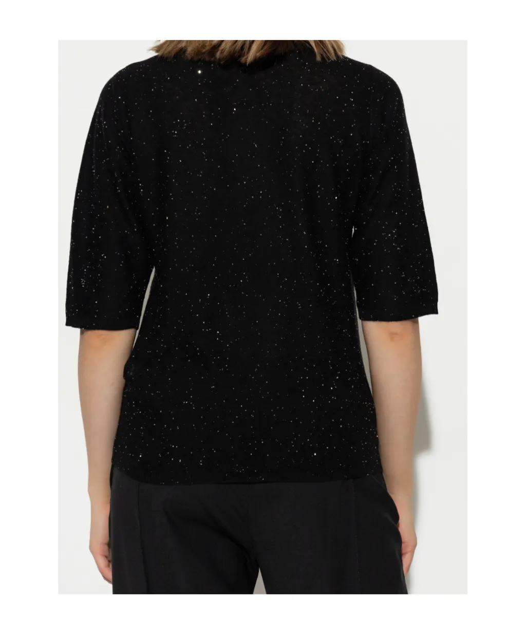Sequin Embellished Knitted Sweater