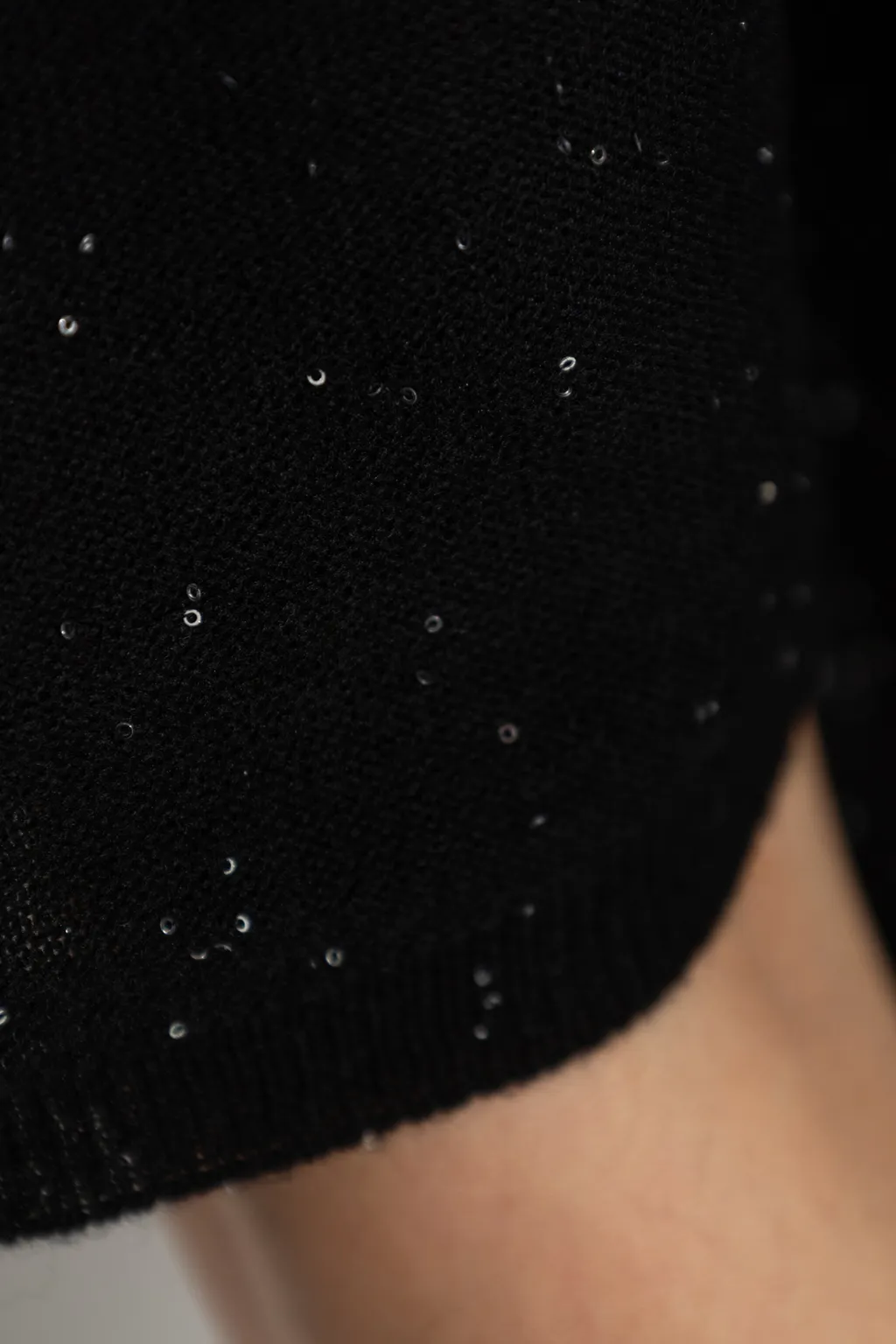 Sequin Embellished Knitted Sweater