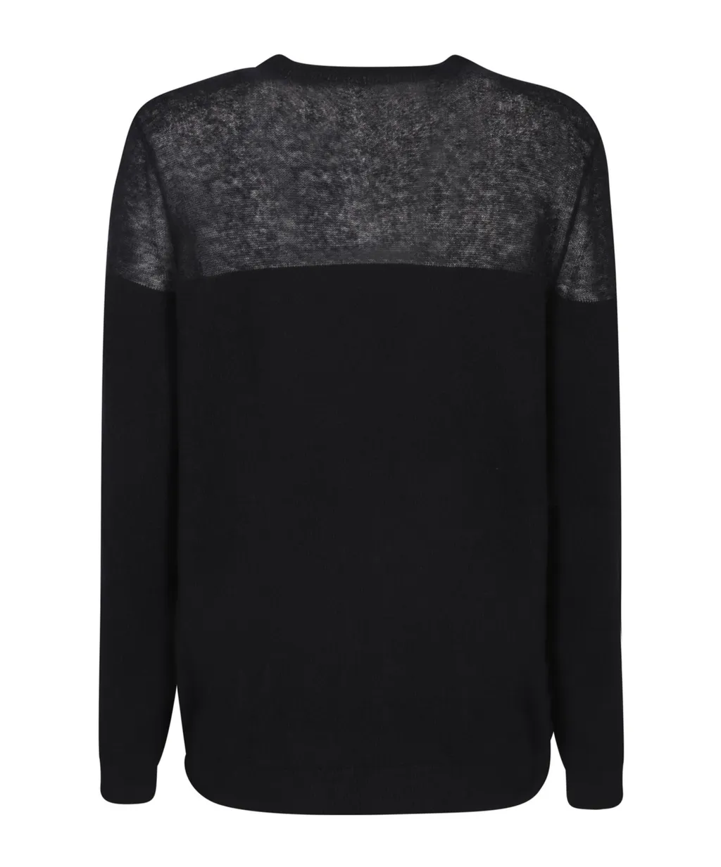 Panelled Crewneck Jumper
