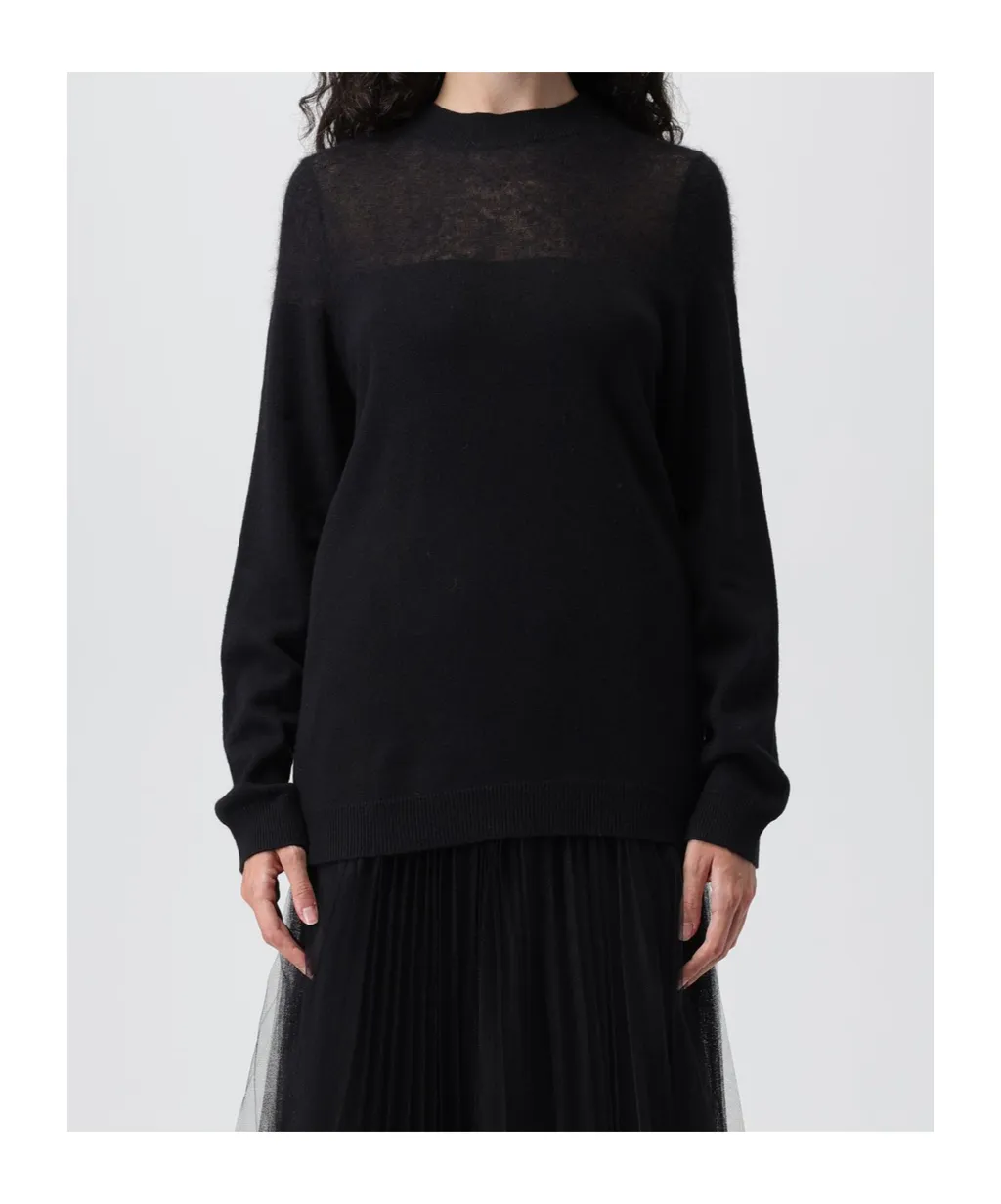 Panelled Crewneck Jumper