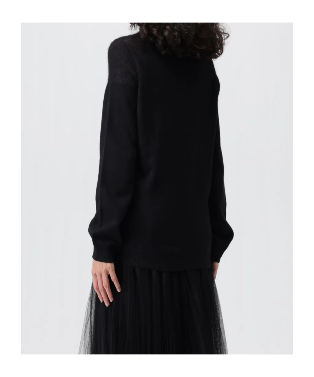 Panelled Crewneck Jumper