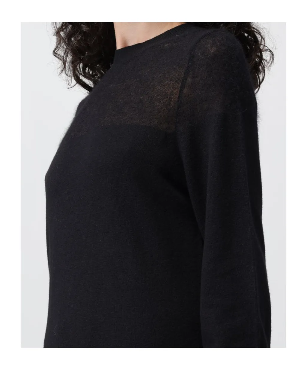 Panelled Crewneck Jumper