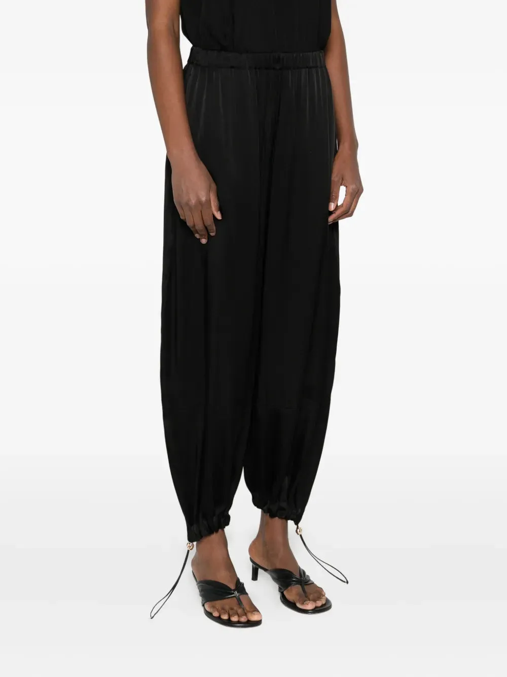Pleated Straight-Leg Trousers
