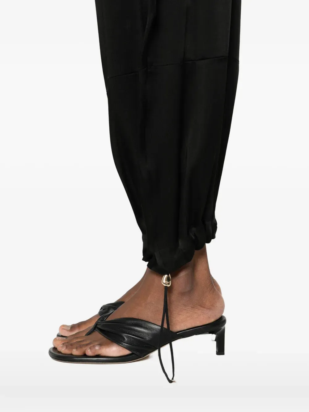 Pleated Straight-Leg Trousers