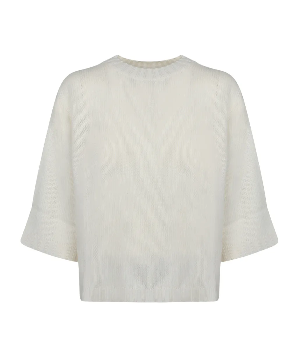 Three Quarter Sleeved Knitted Jumper