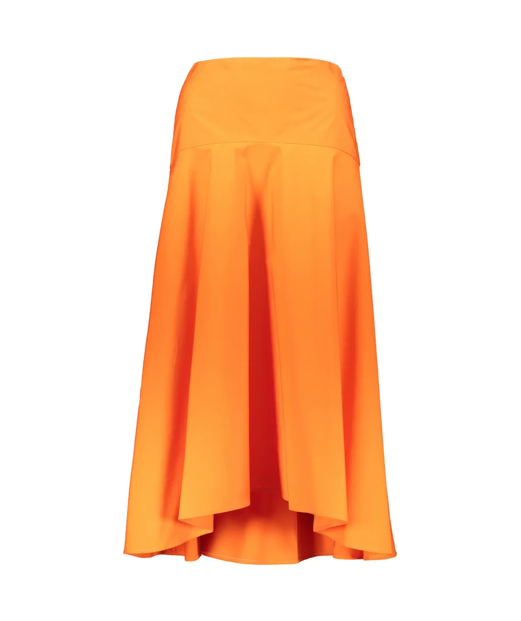 Cotton Midi Skirt