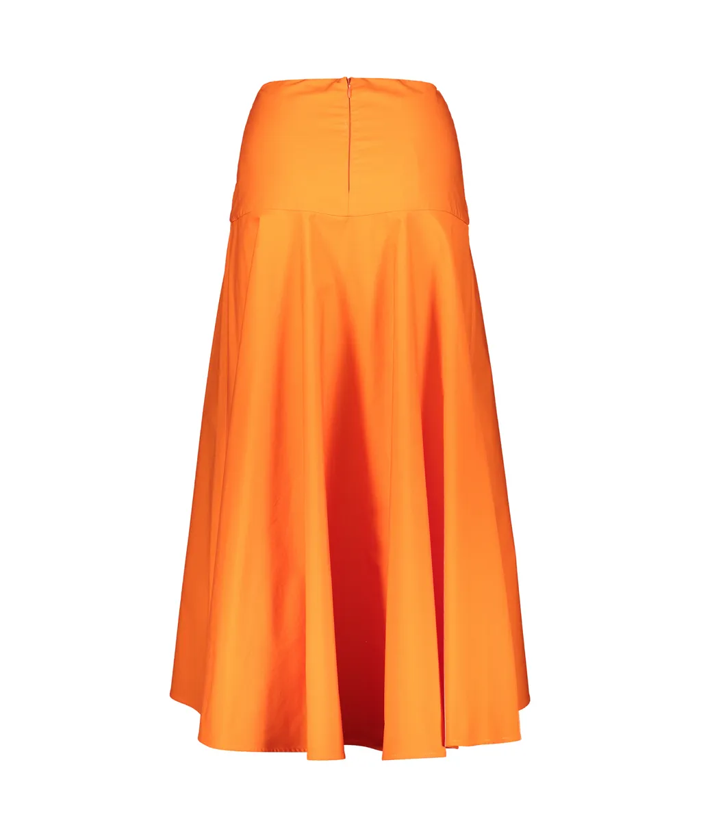 Cotton Midi Skirt