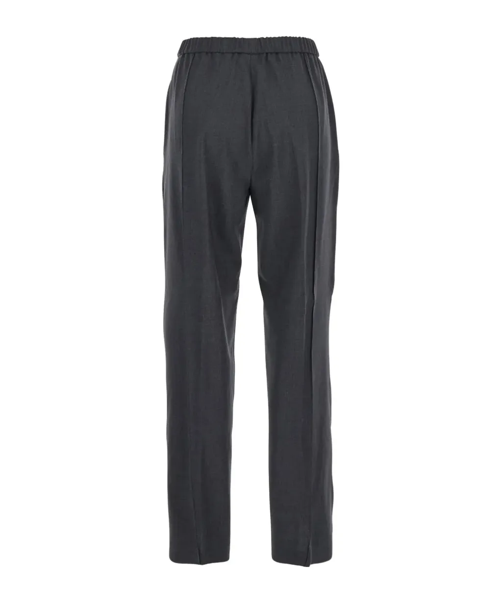 Elastic Waist Casual Pants