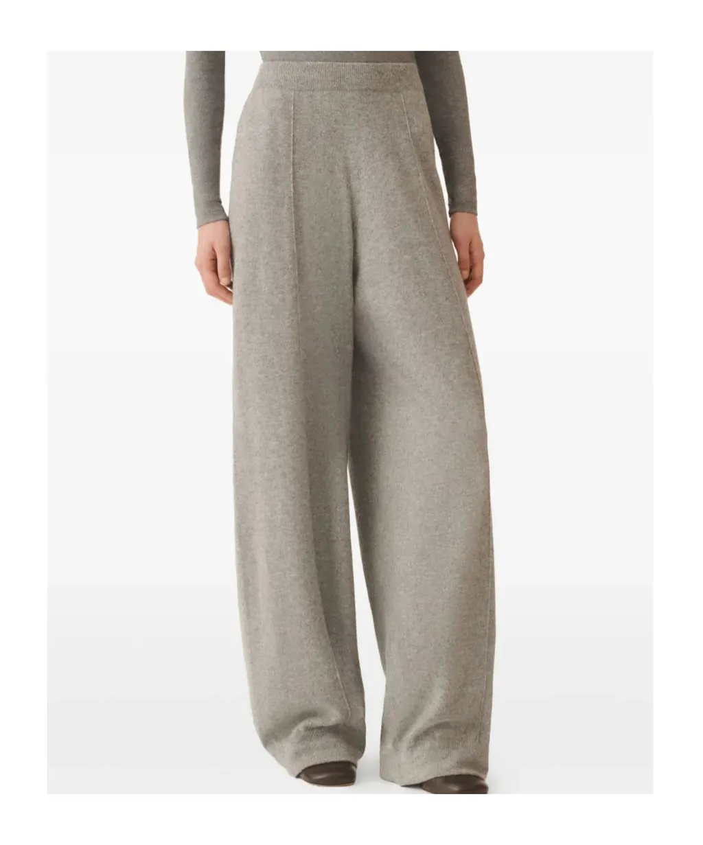 Cashmere Wide-Leg Trousers