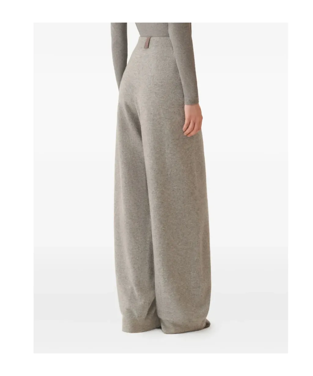 Cashmere Wide-Leg Trousers