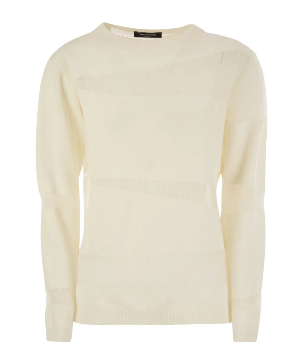 Knit Net Stripe Jumper