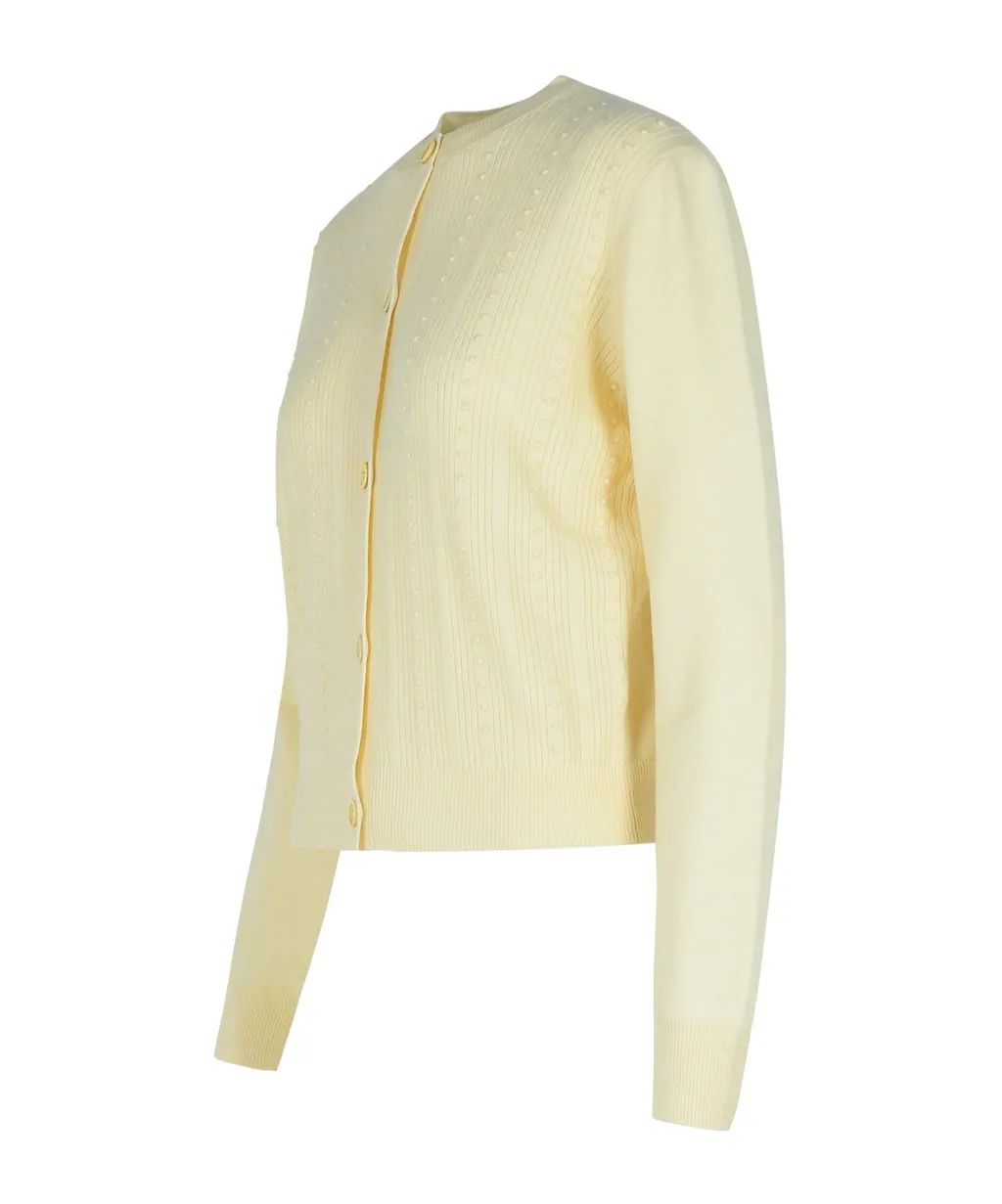 Platinum Buttoned Knitted Cardigan