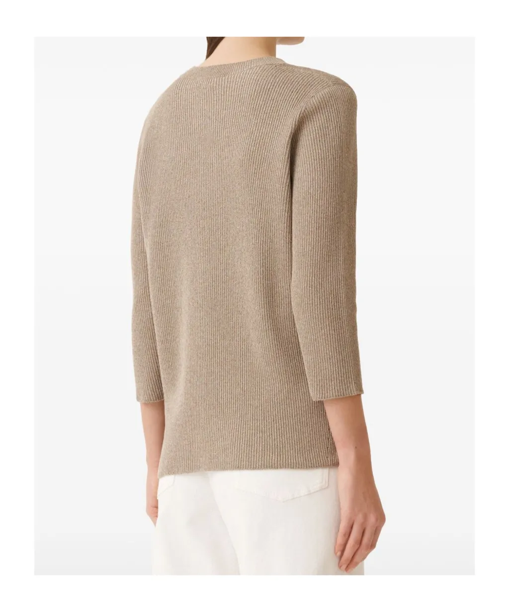 Lurex-Detailed Crewneck Jumper