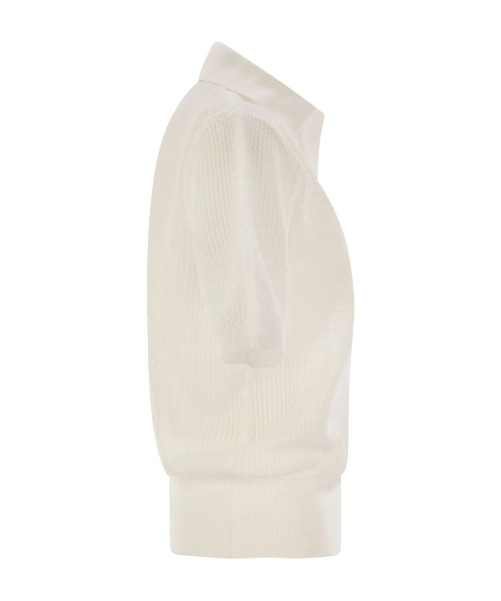 Half Sleeved Polo Jumper