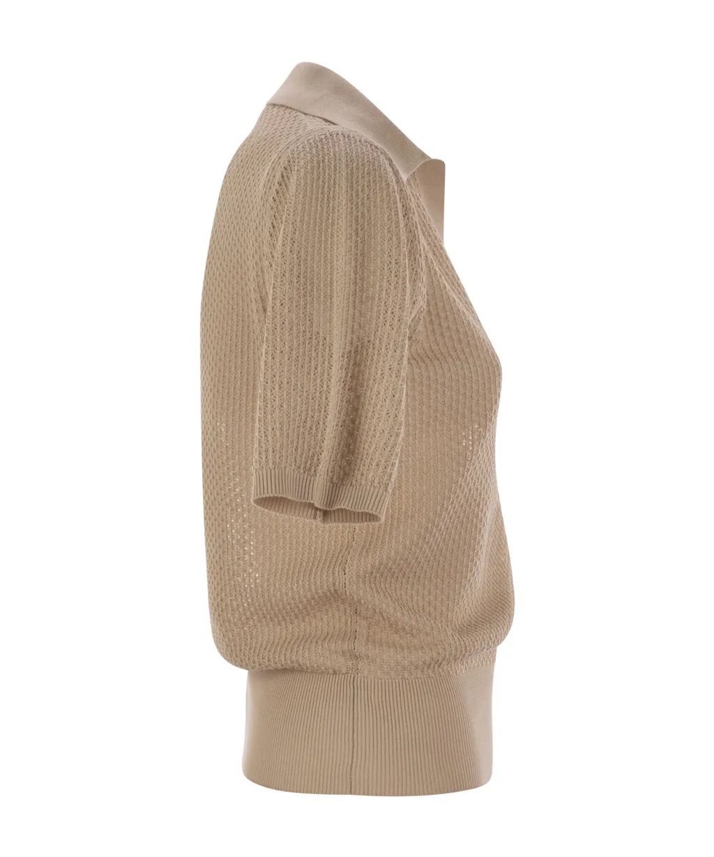 Half Sleeved Polo Jumper