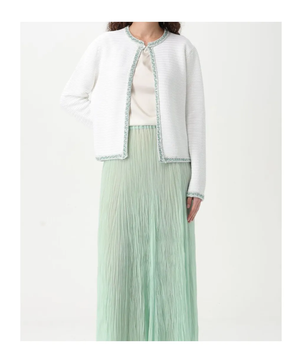 Contrast Trim Cardigan