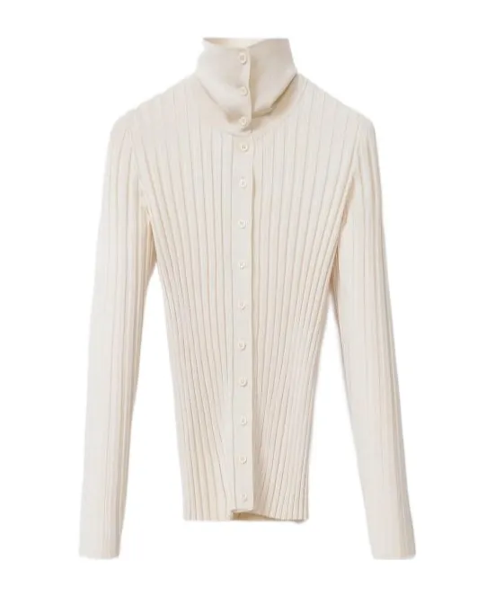 Lapel Knitted Cardigan