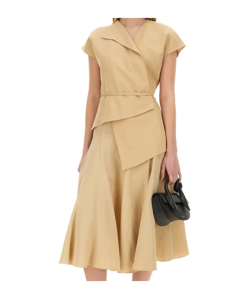 Wraparound Cap-Sleeved Top