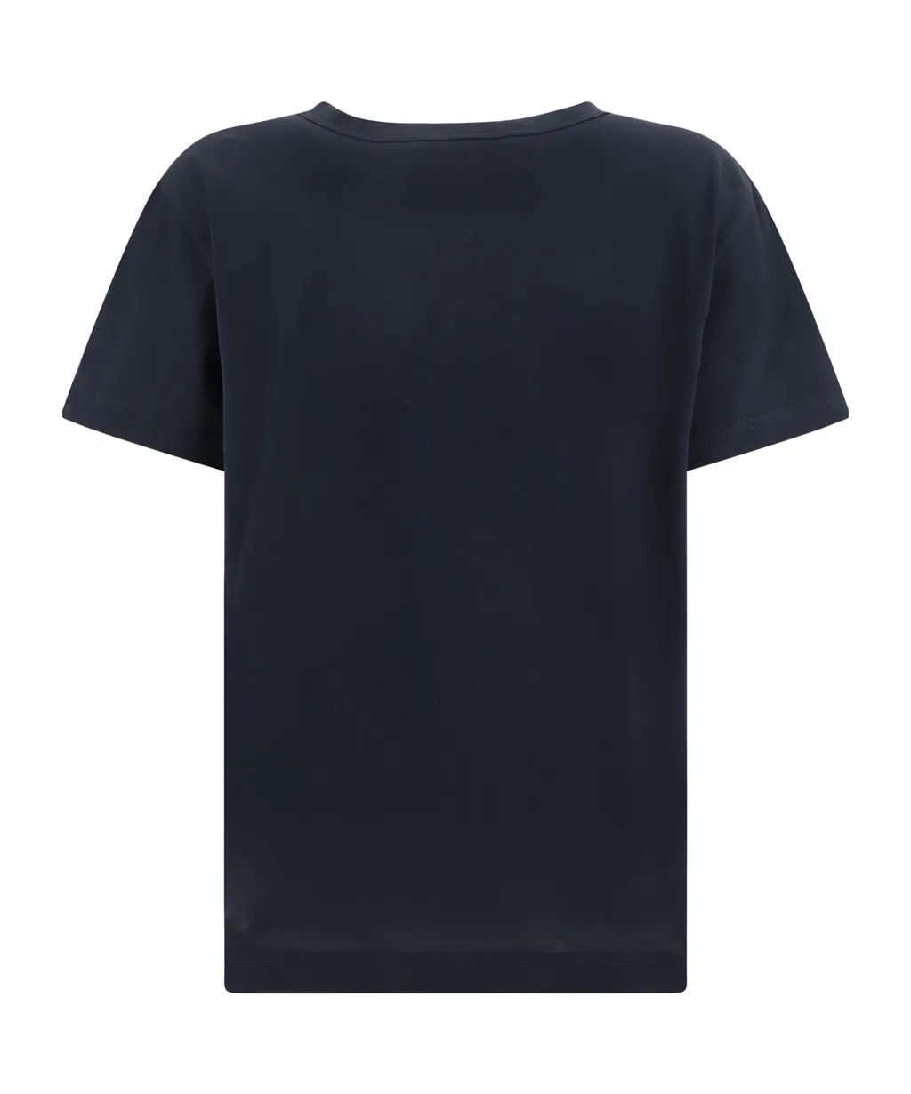 Filo Diamante Detailed Short Sleeved Basic T-Shirt
