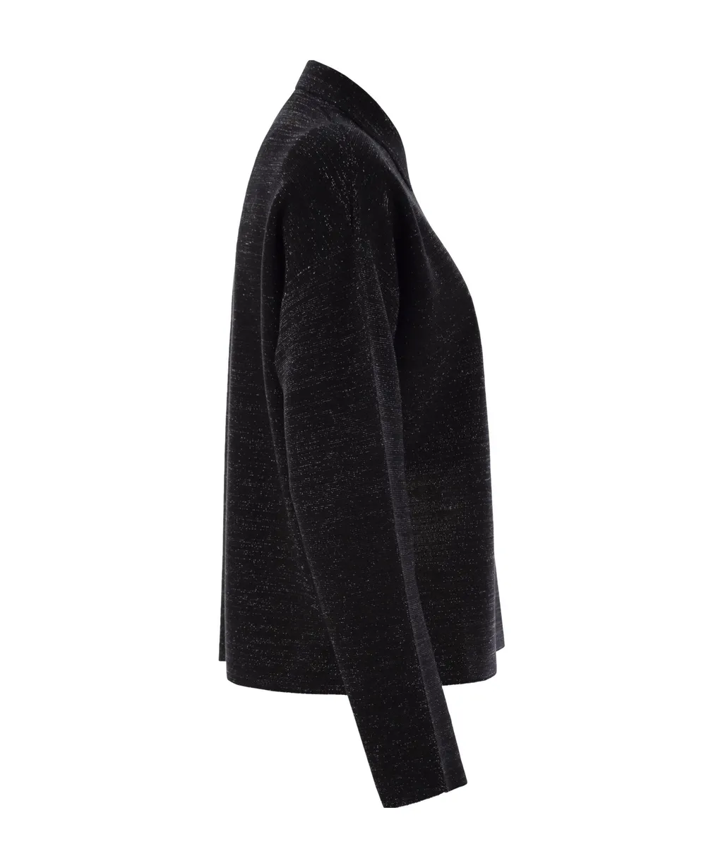 Lurex Detailed Polo Neck Jumper