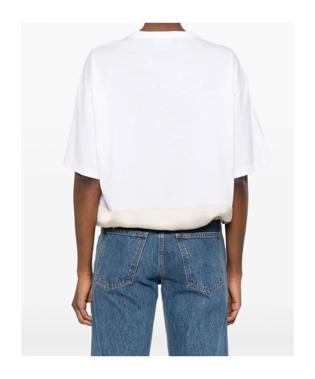 Drawstring Hem Crewneck T-Shirt