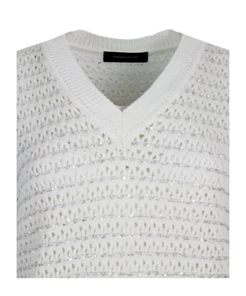 Sequins Ribbed Jumper